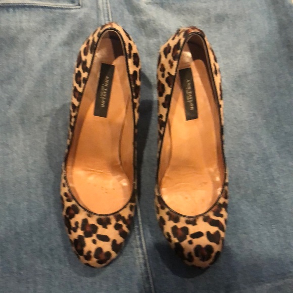 Ann Taylor Shoes - Ann Taylor Calf Hair Animal Print Heels